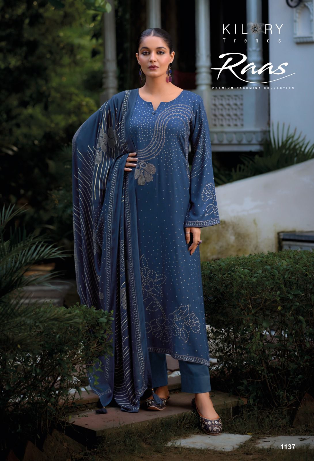 Raas by Kilory Viscose Pashmina Digital Printed Dress Material Wholesale Shop In Surat